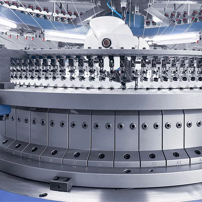 High-Speed Single Jersey Circular Knitting Machine - Model HY-SH-1 by HENGYE - High Gauge Count, Versatile Fabric Production